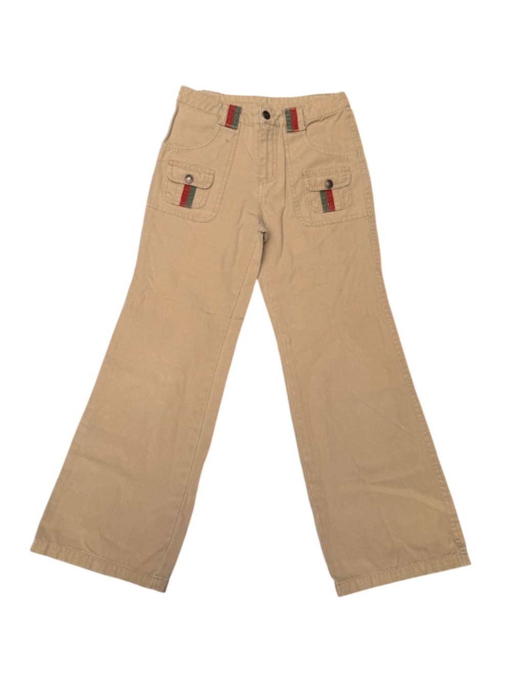 Vintage 1997 Mary-Kate & Ashley Girls 10 Tan Cargo Pants Y2K Retro